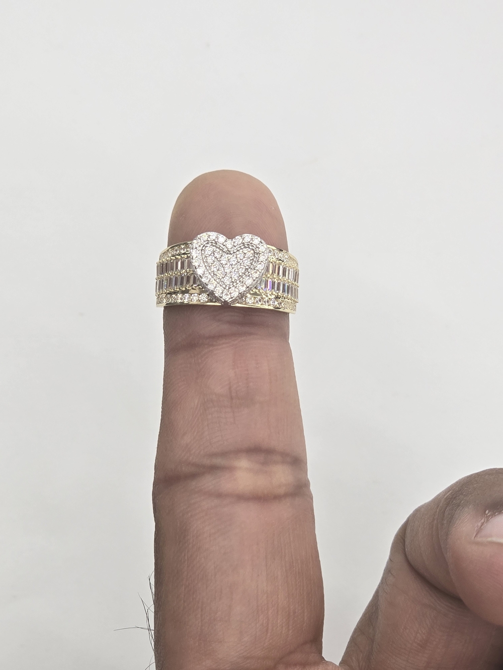 10kt Real Gold Heart Ring For Women